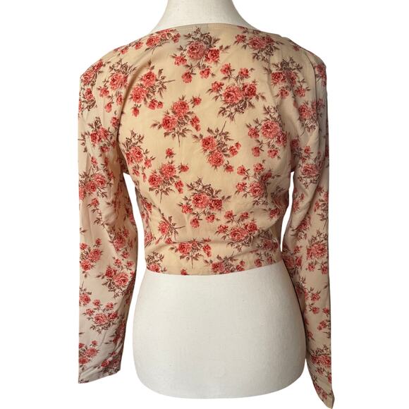 Windsor Floral Corset Top Coquette Romantic Sweetheart Blouse Small - Picture 4 of 9